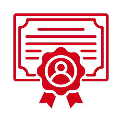 Certificate icon.