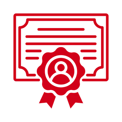 Certificate icon.