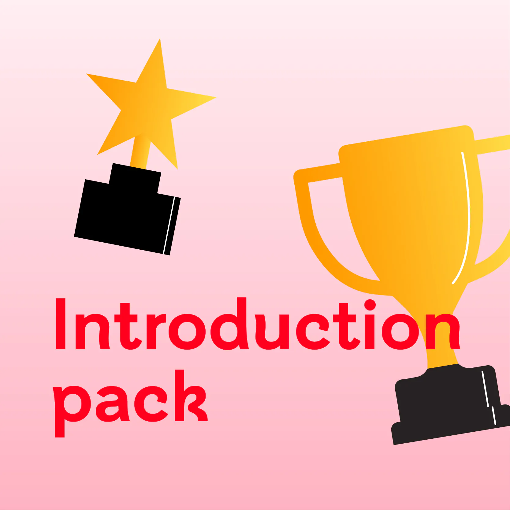 Introduction pack tile with a trophy icon.