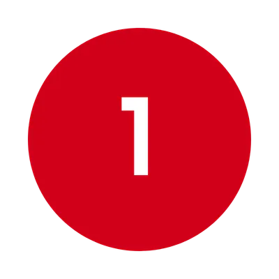 Number 1 icon.