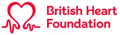 White British Heart Foundation logo with red text.