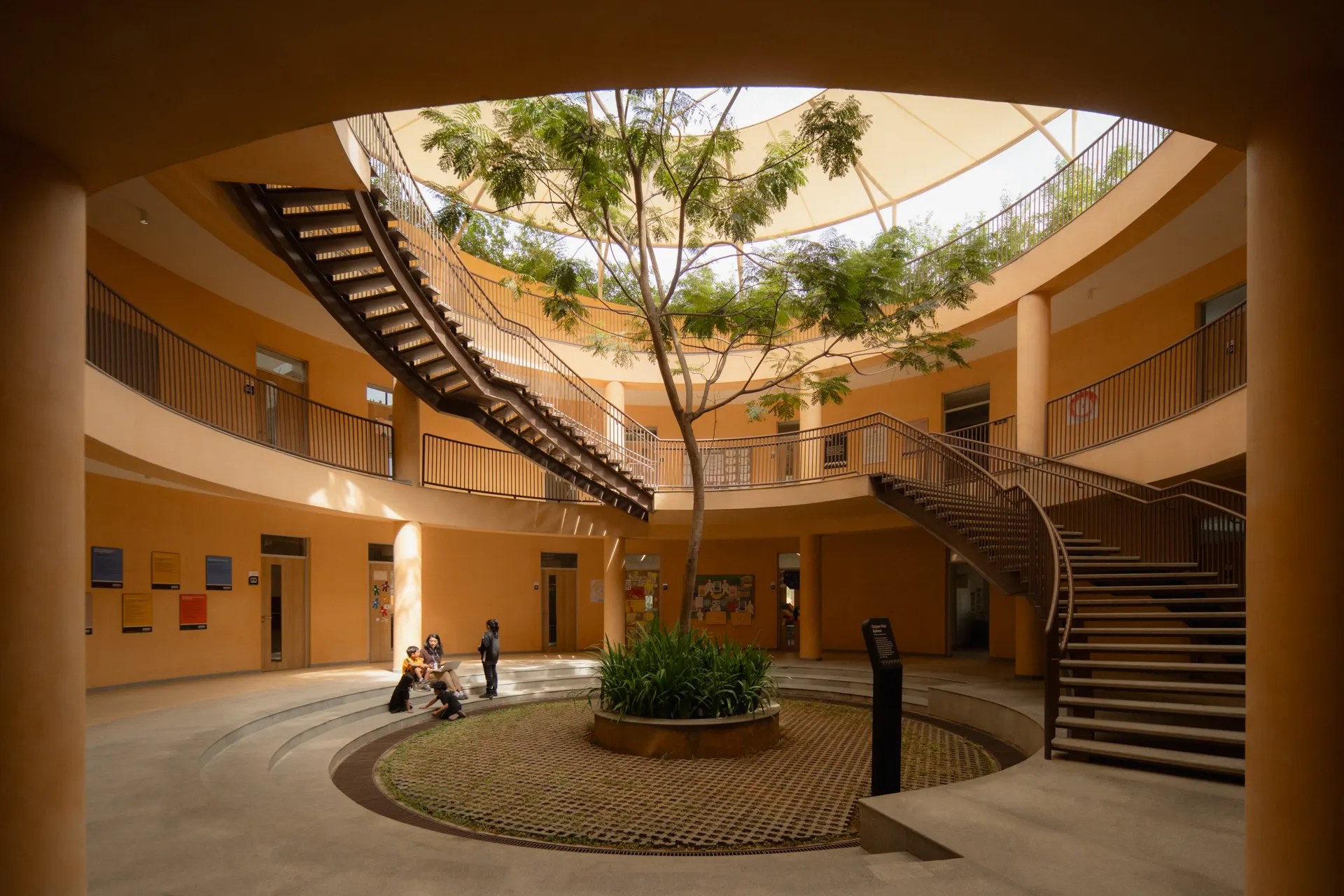 Copper Pod Sphere | Courtyard