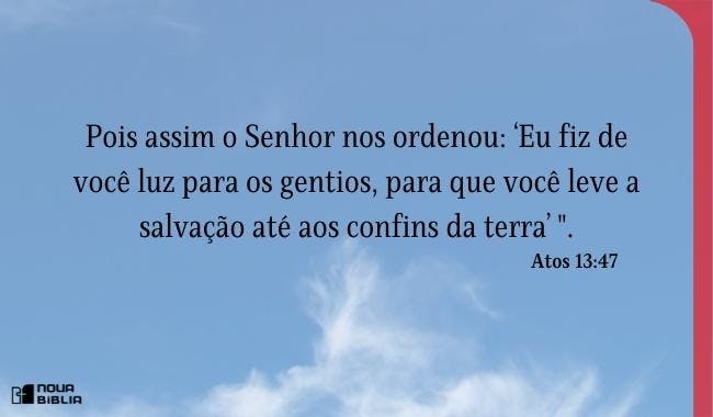 O que Paulo fala sobre missões?