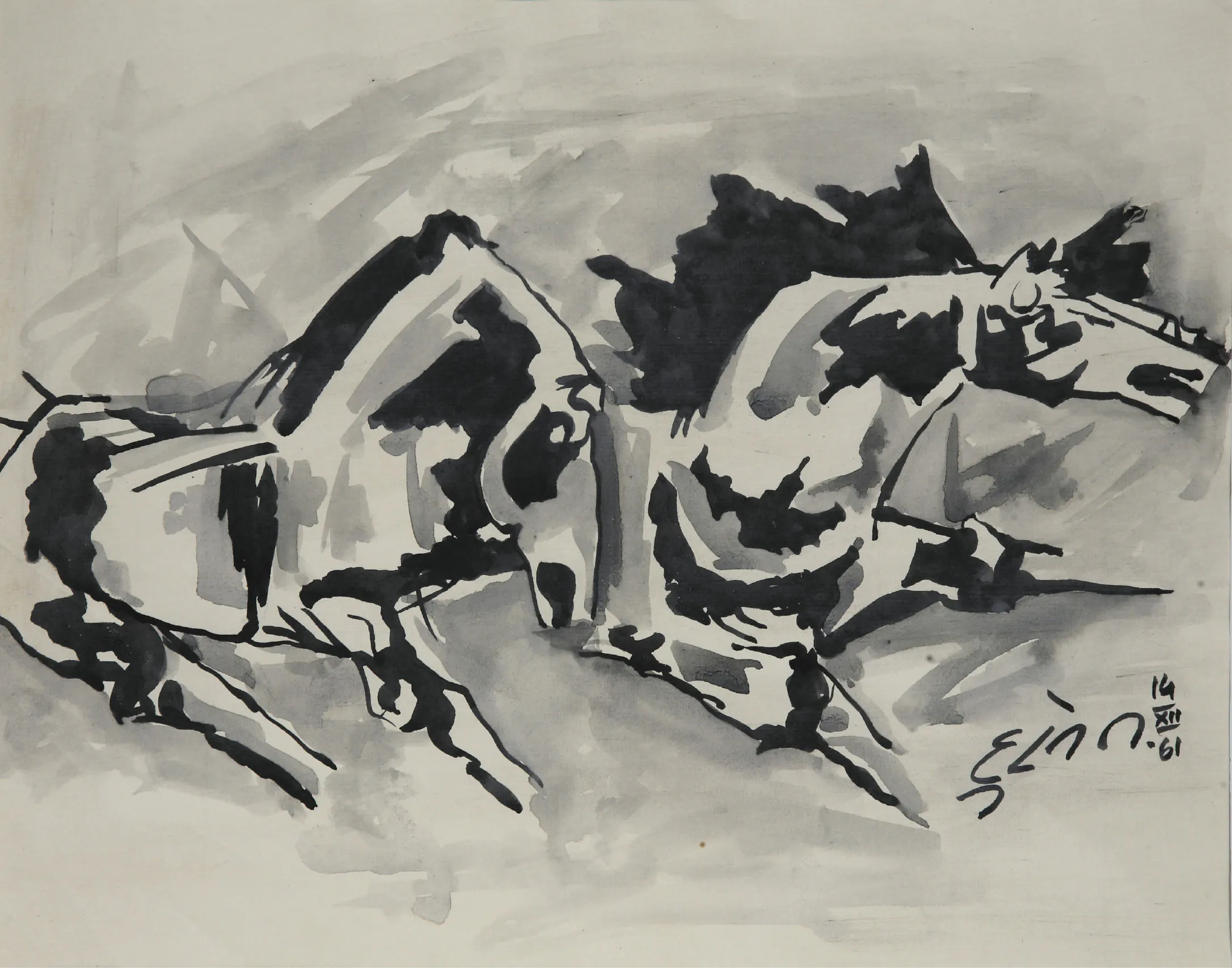 UNTITLED (TWO HORSES)