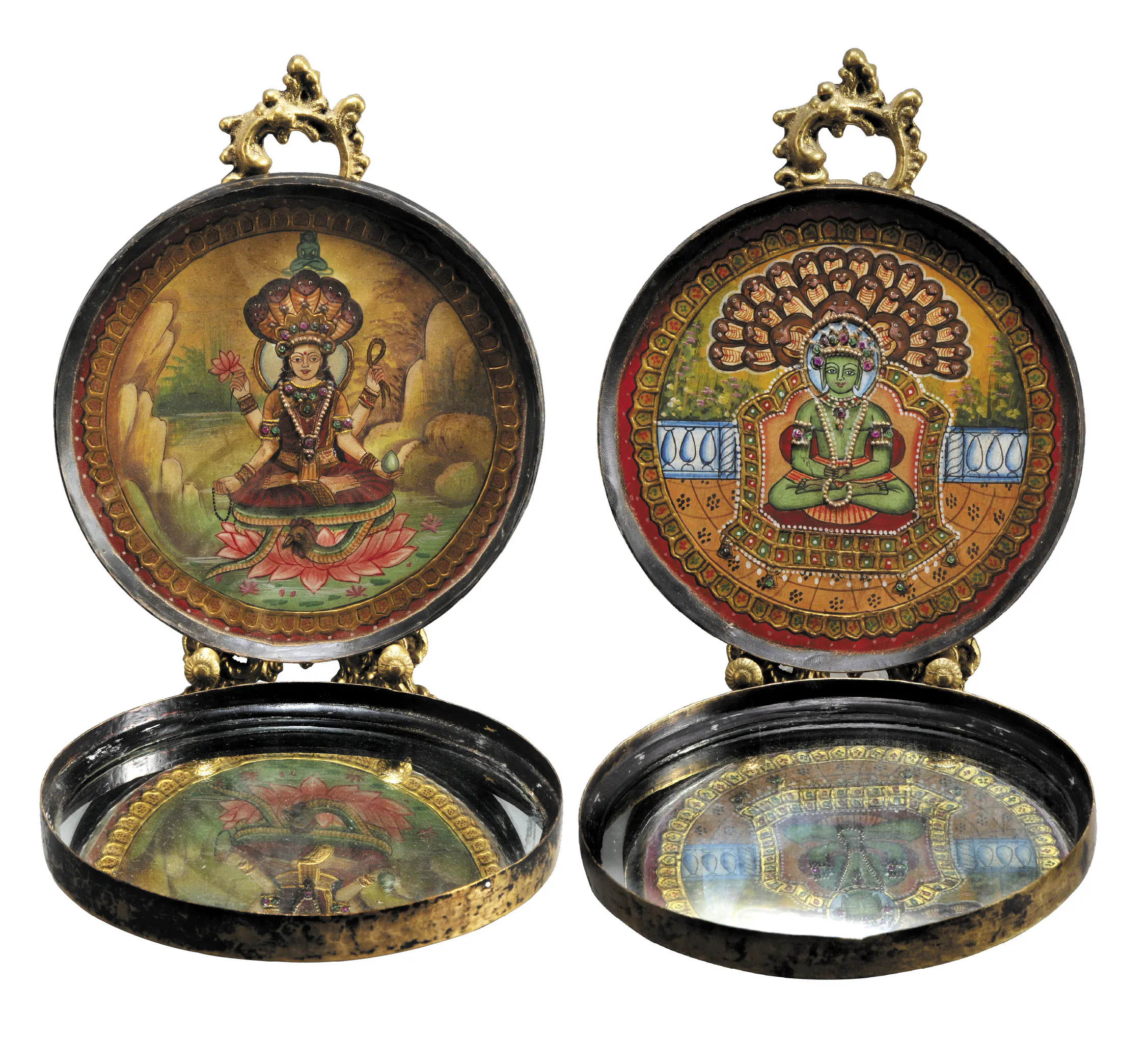 A PAIR OF GATTOJI'S (TRAVELLING TEMPLE)