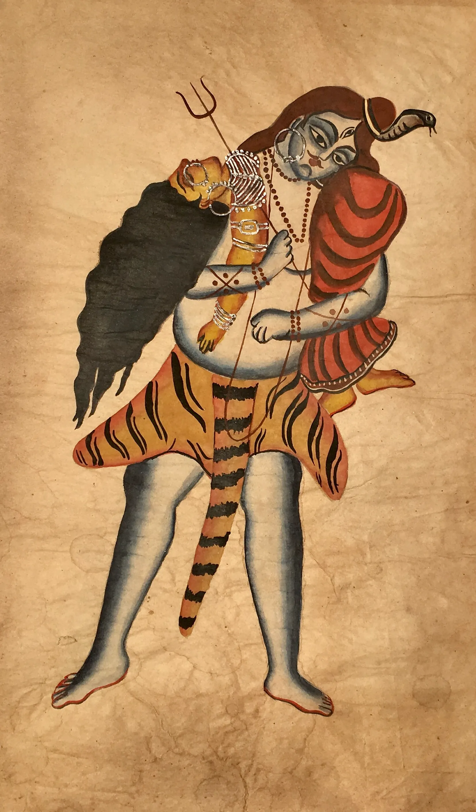 Shiva with Sati on shoulder