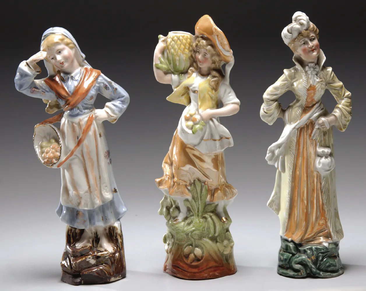 GROUP OF THREE CONTINENTAL WOMEN