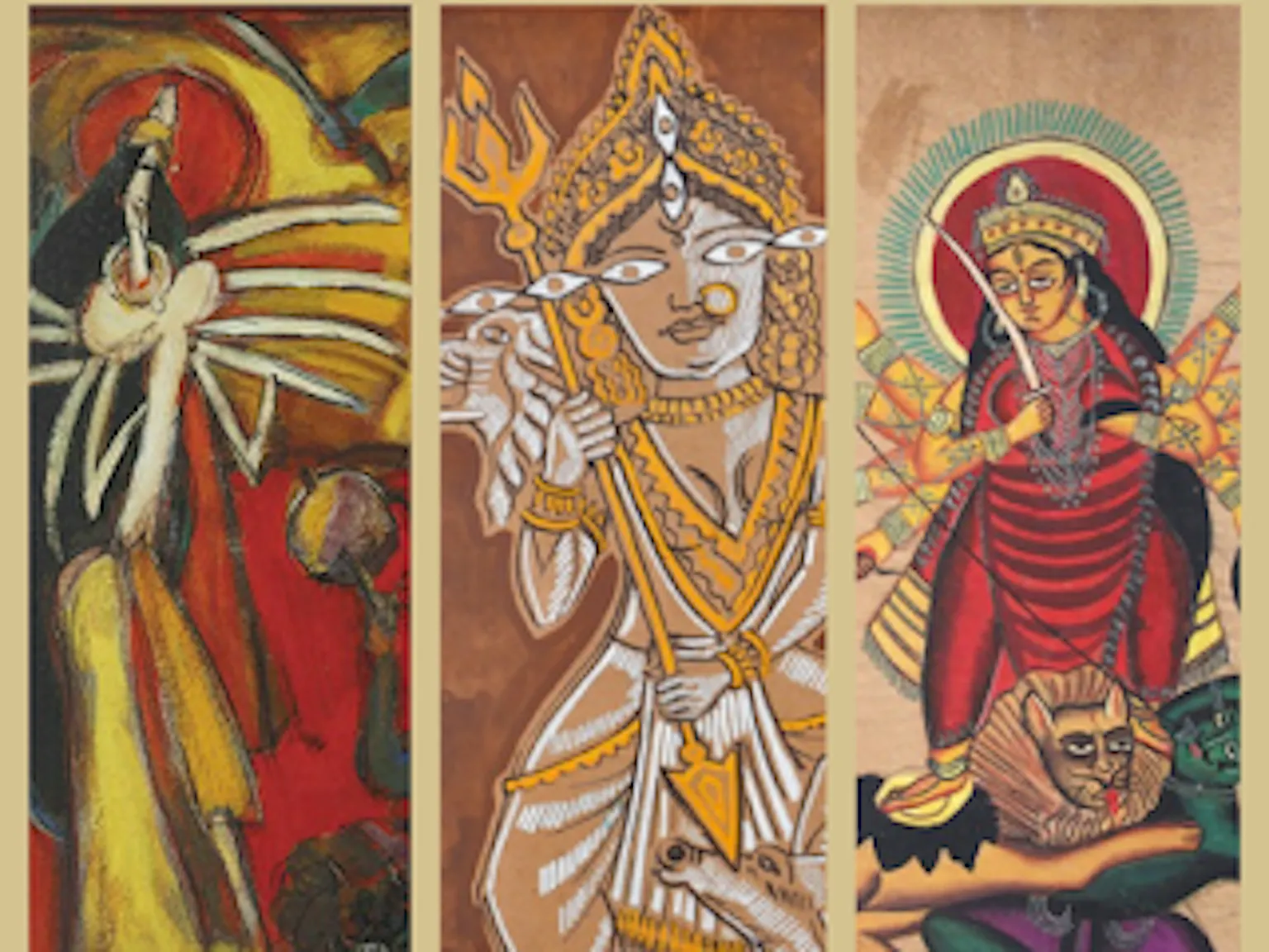 Durga in different avatars