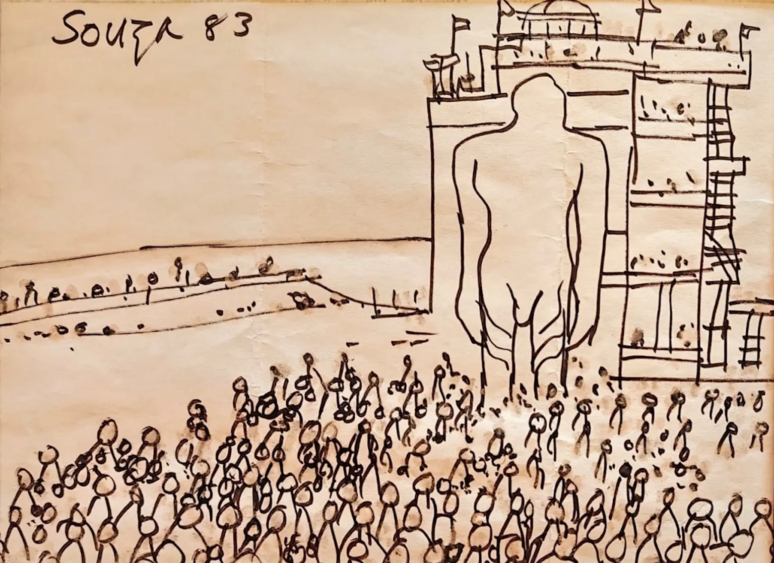 F N SOUZA (1924 - 2002) - Bahubali