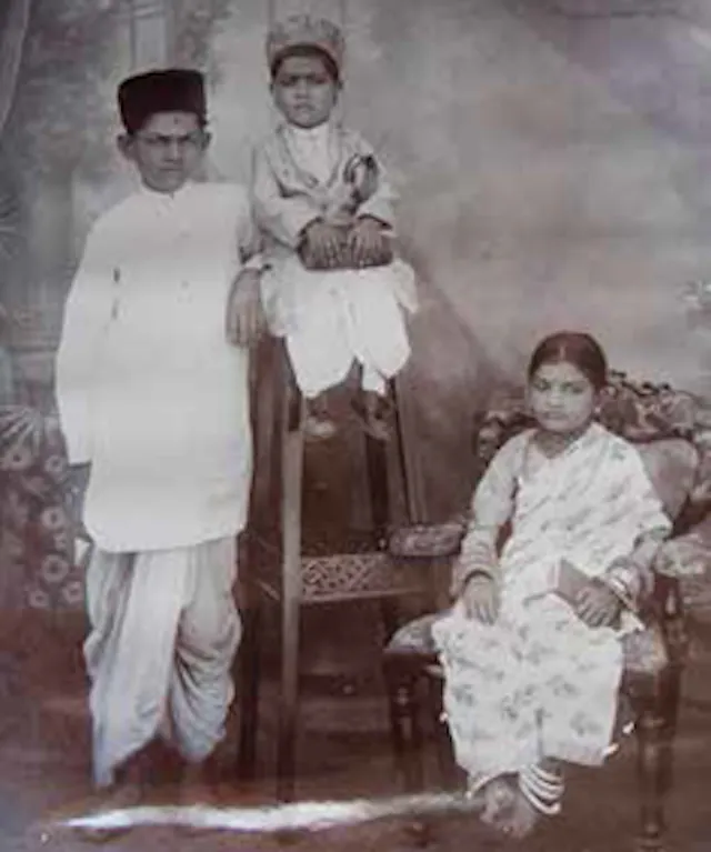 Young Milapchand with his elder sister Madan Kavar