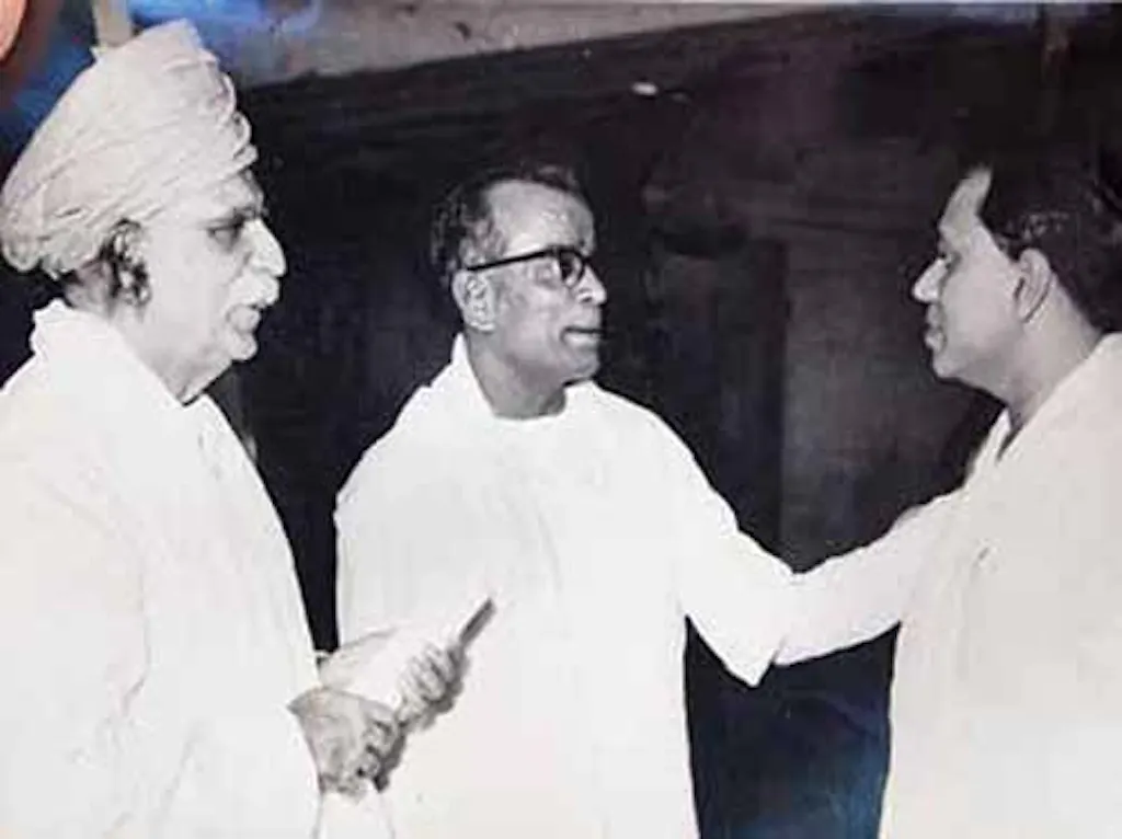 With Neelam Sanjiva Reddy, former
President of India