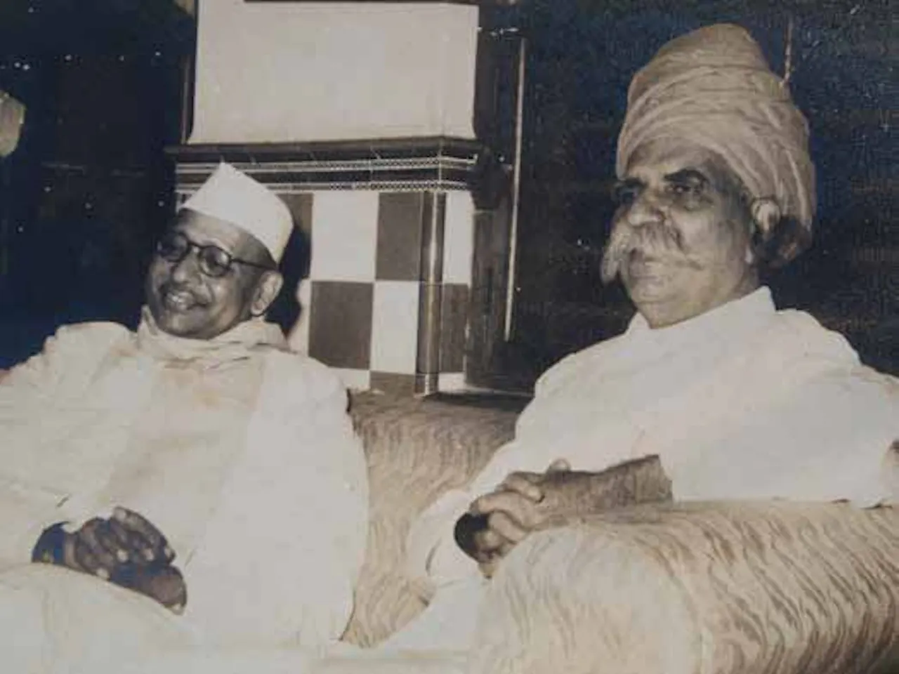 With his close friend Sri Sri Prakasa,
Governor of Madras, at his residence