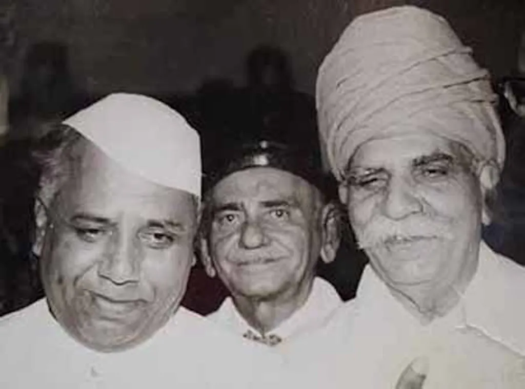 With Y. B. Chavan, Defence Minster of India