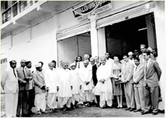 S.Lalchand Dadha at the opening of a Distribution outlet in Hyderabad State