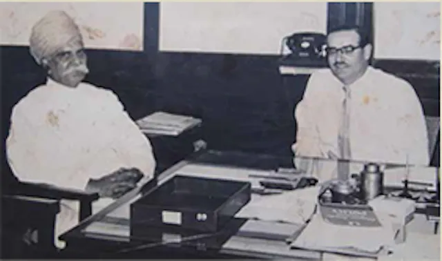 With Director of British Drug Houses (BDH) India, in Bombay