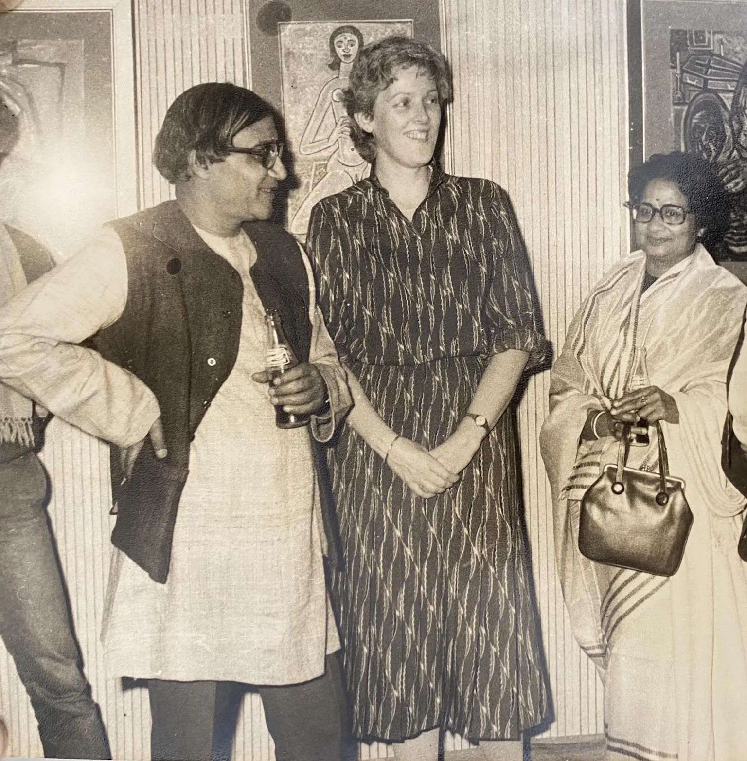 KB Goel and Premlata Goel with Barbara Souza, the wife of FN Souza
