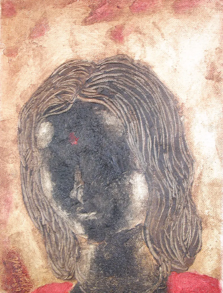 Yusuf Arakkal - Face of a girl, 1989