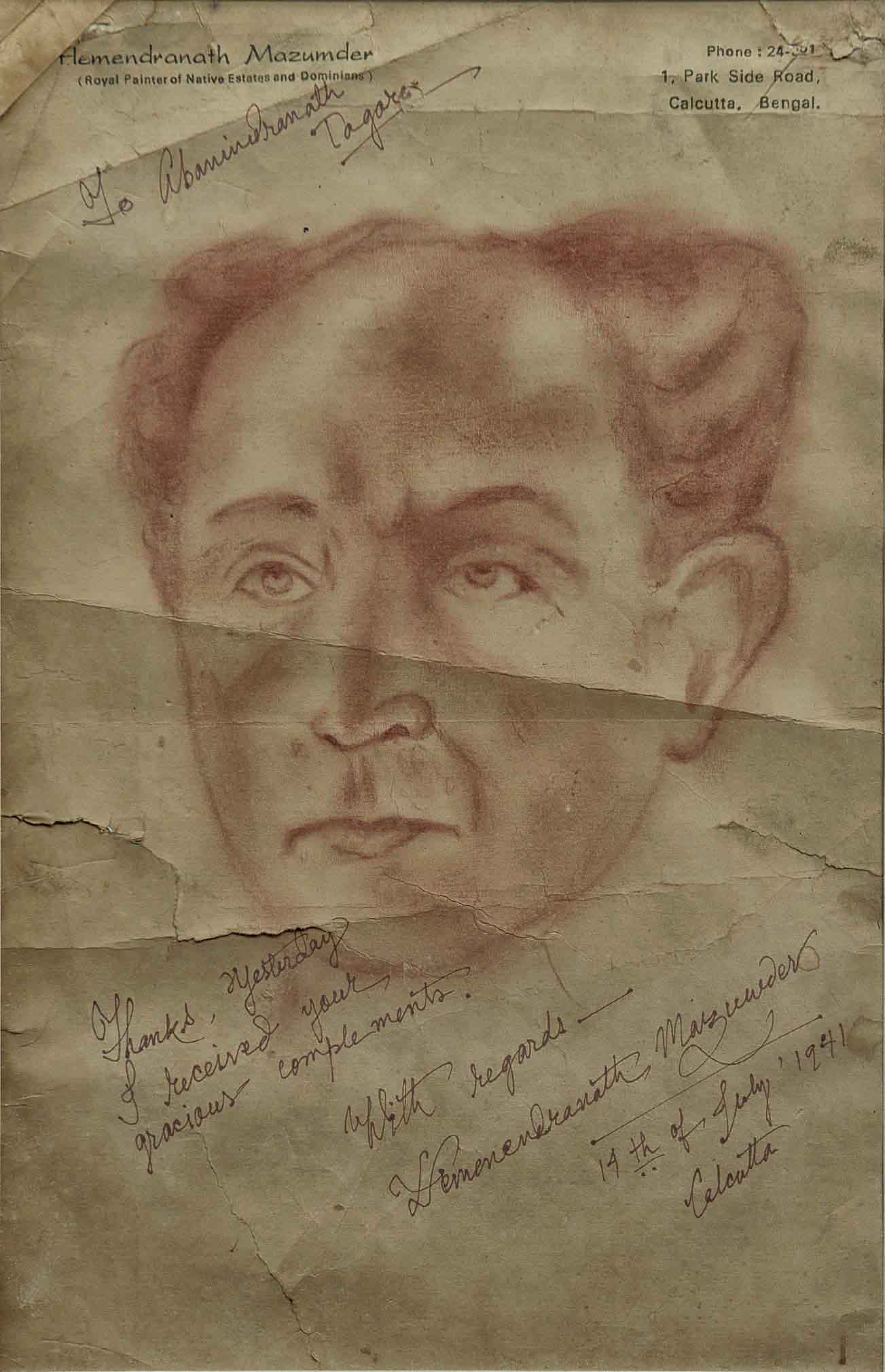 Portrait of Abanindranath Tagore