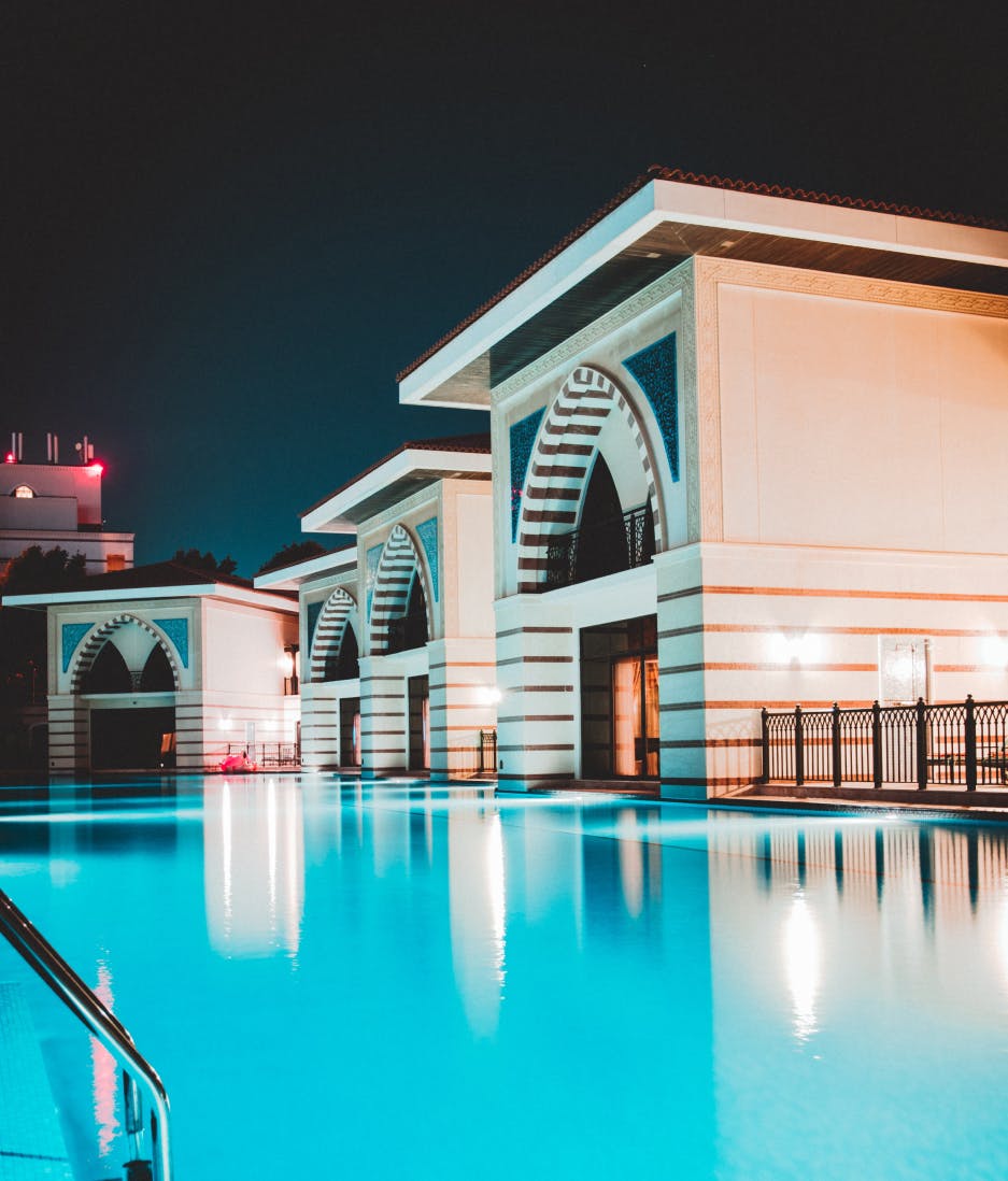 hotel with swimming pool