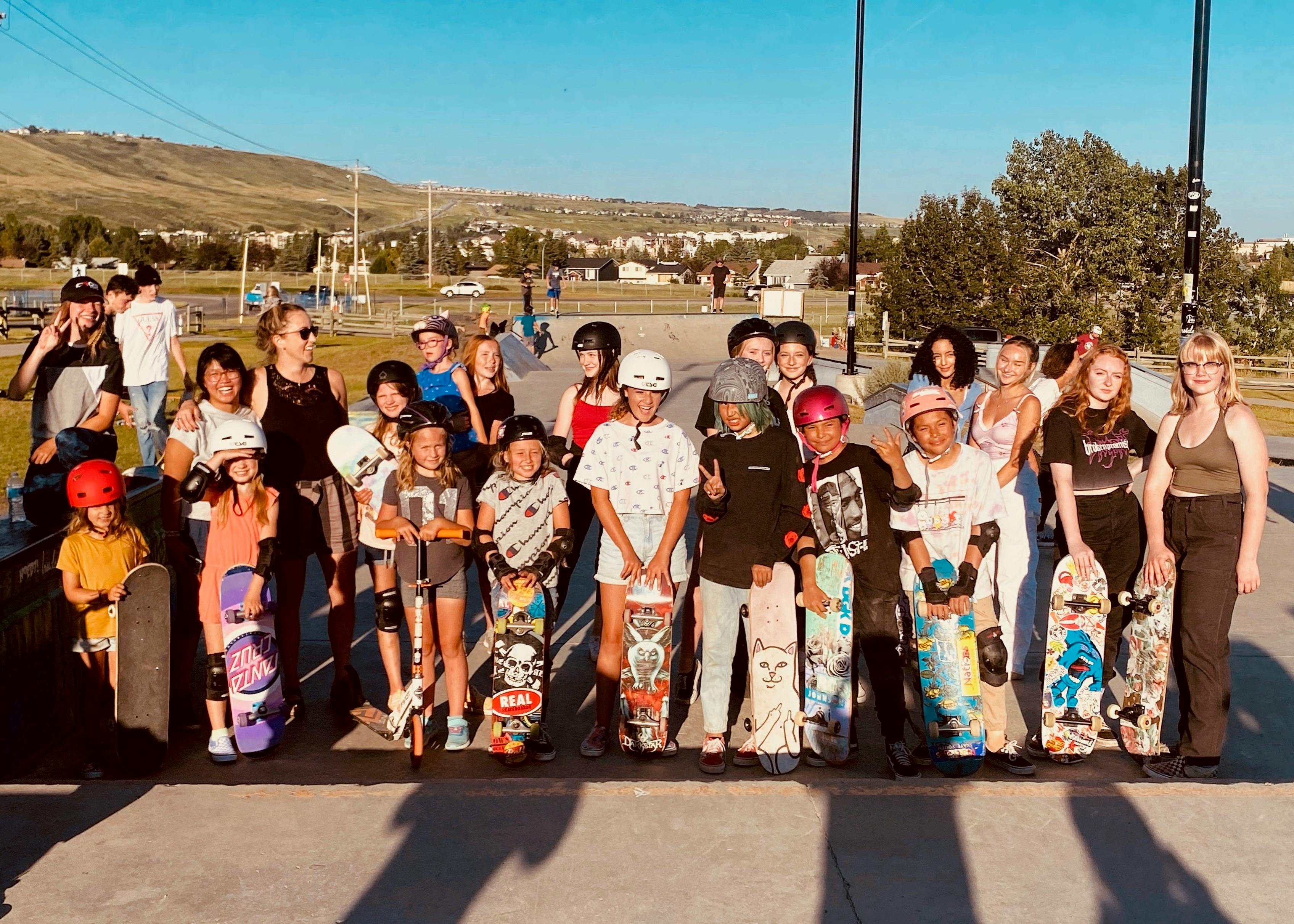 Group shot of the Prom Night girls crew by Jennifer Spackman