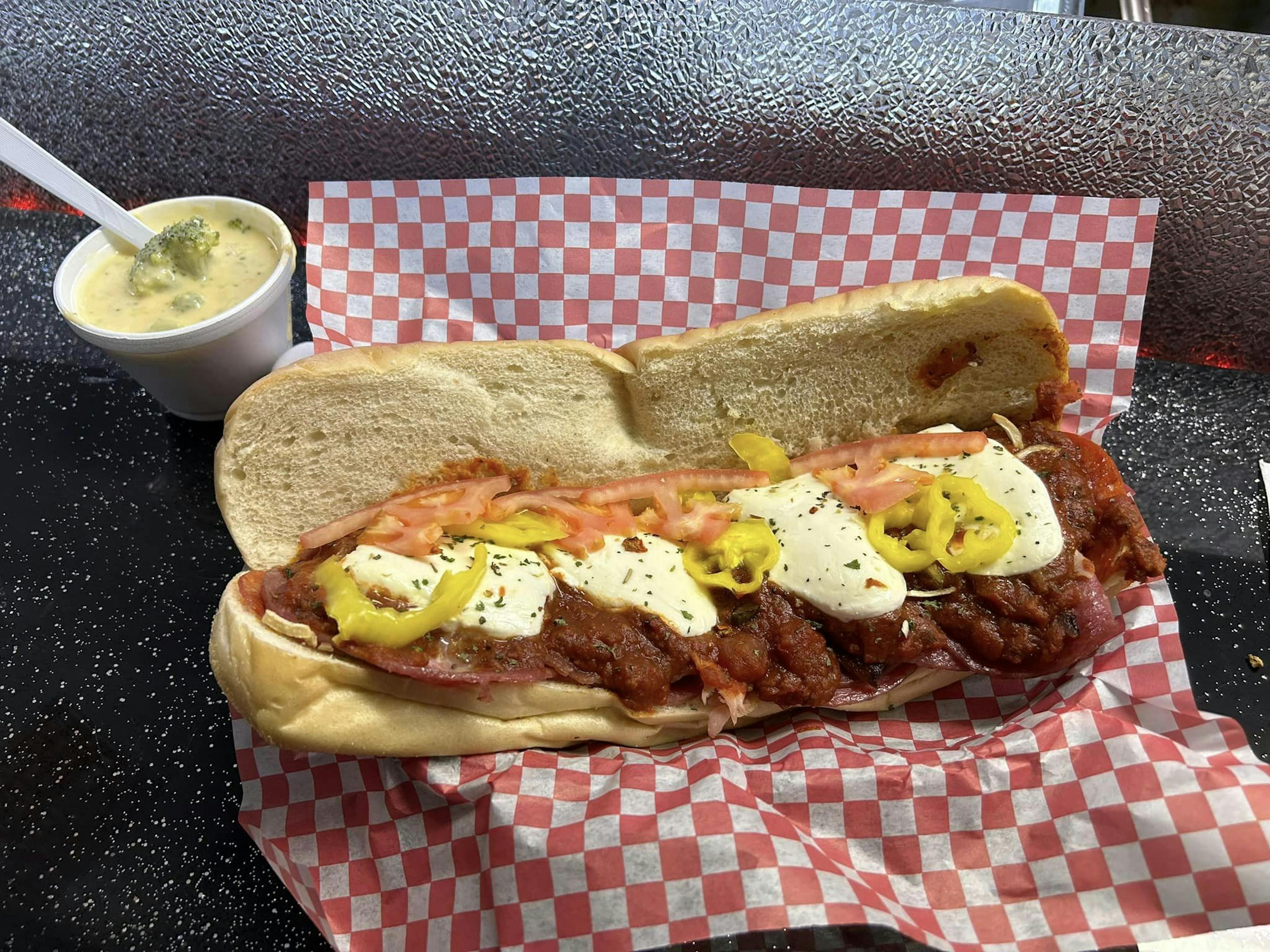 soup and meatball sub