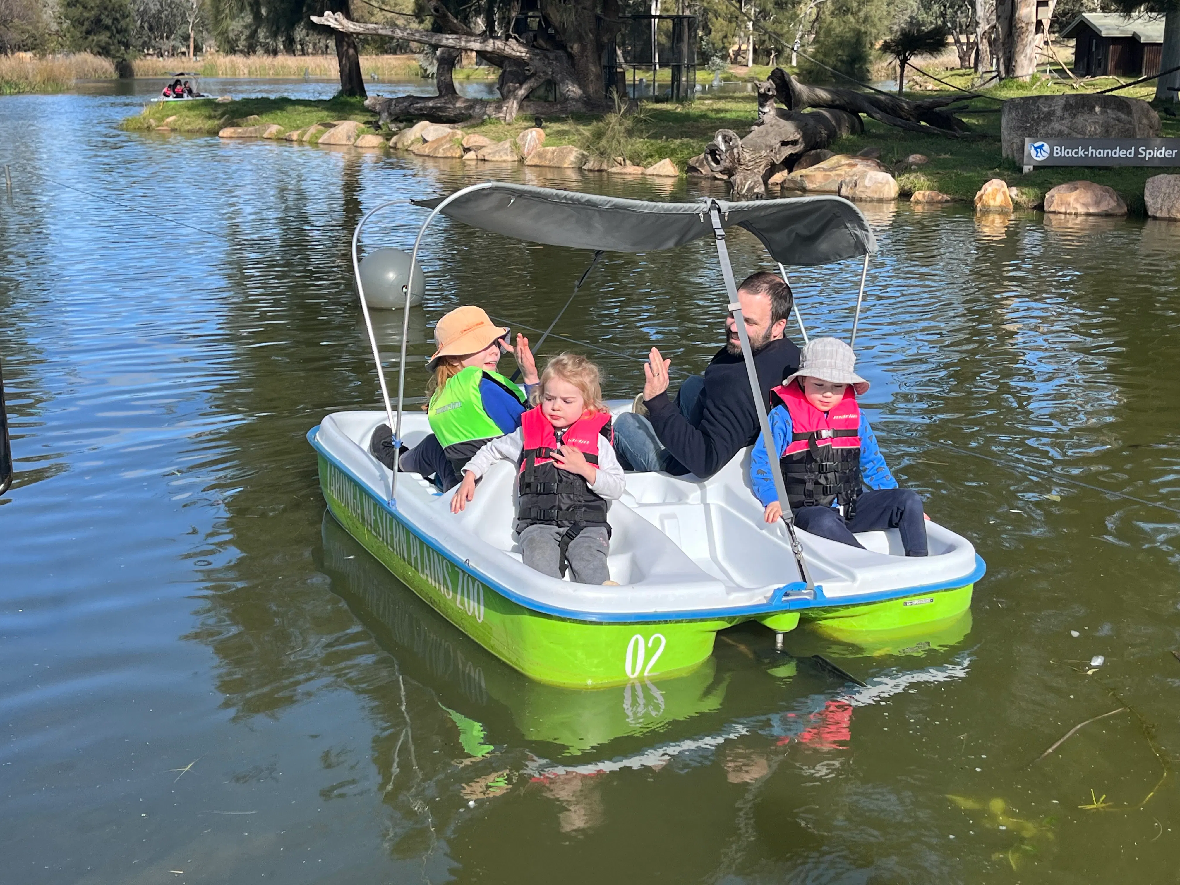 Pedal boats .... more paddling!