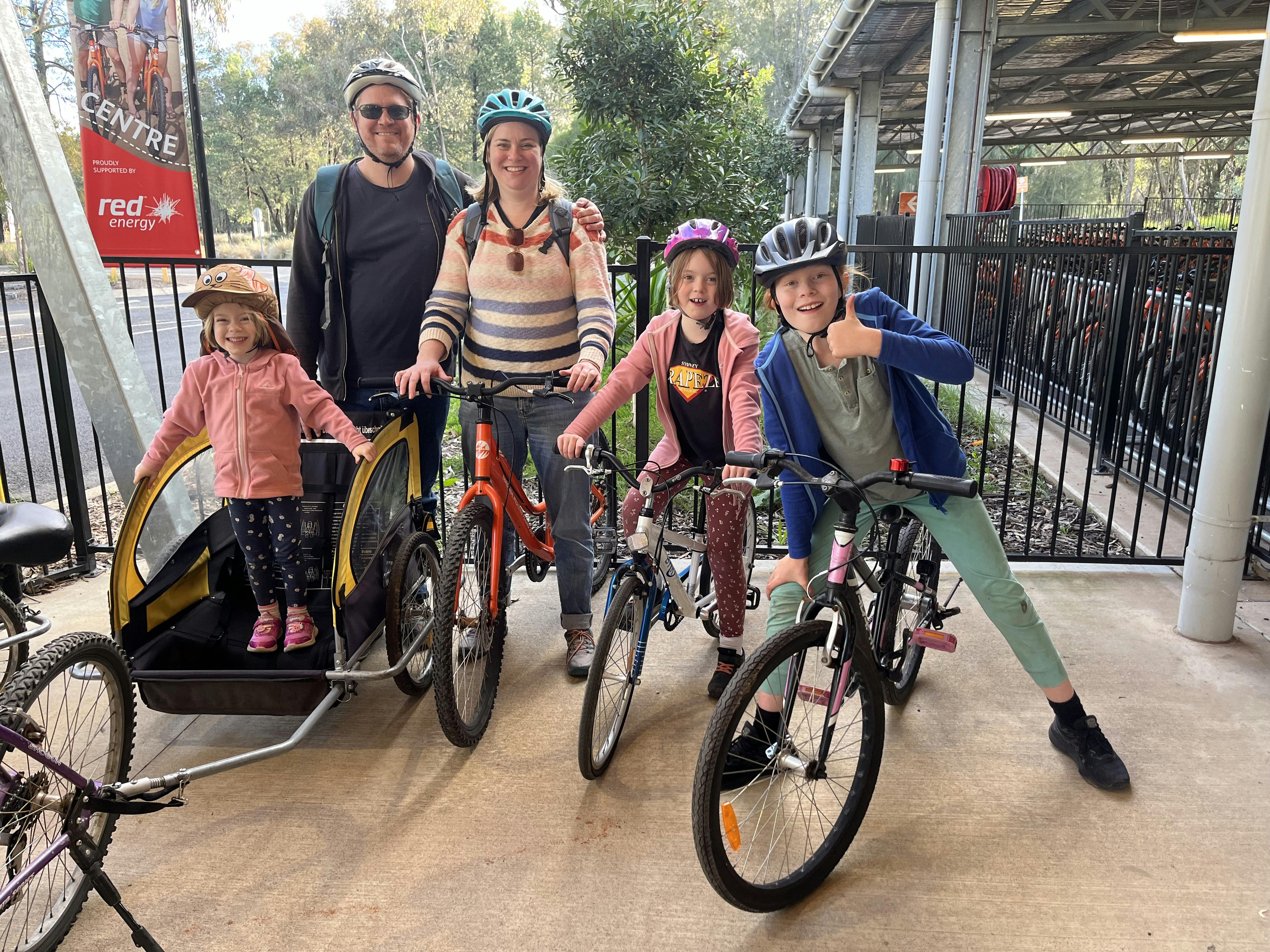 After a long day riding around the zoo