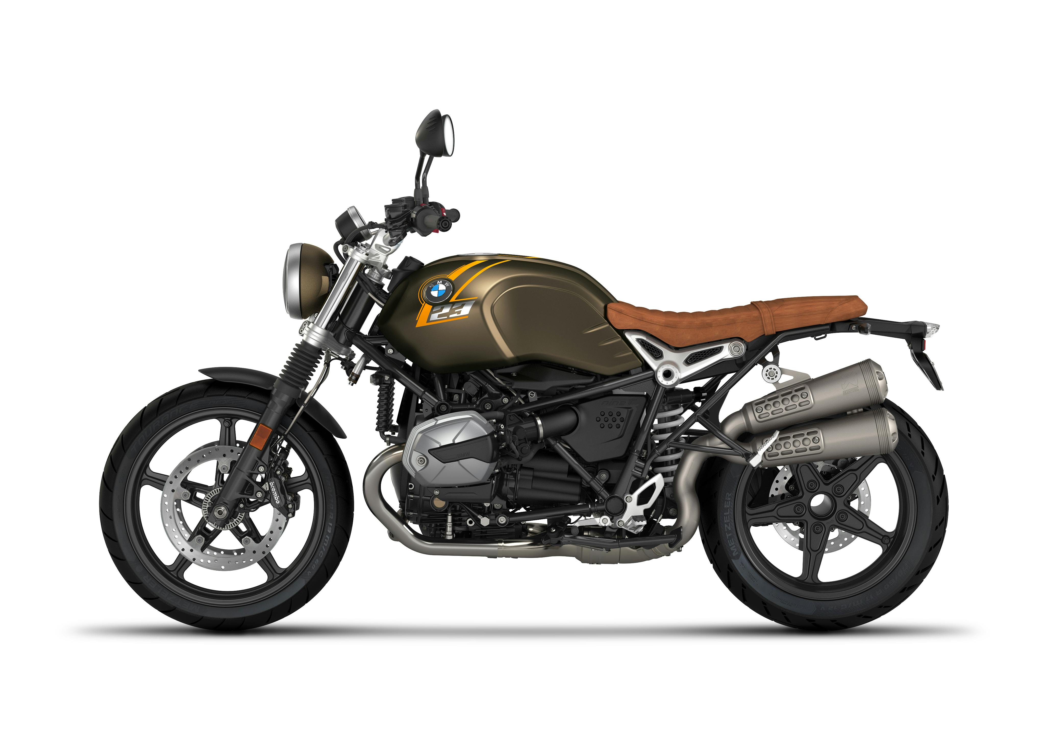 BWM R nineT Scrambler in Kalamata Metallic Matt colour