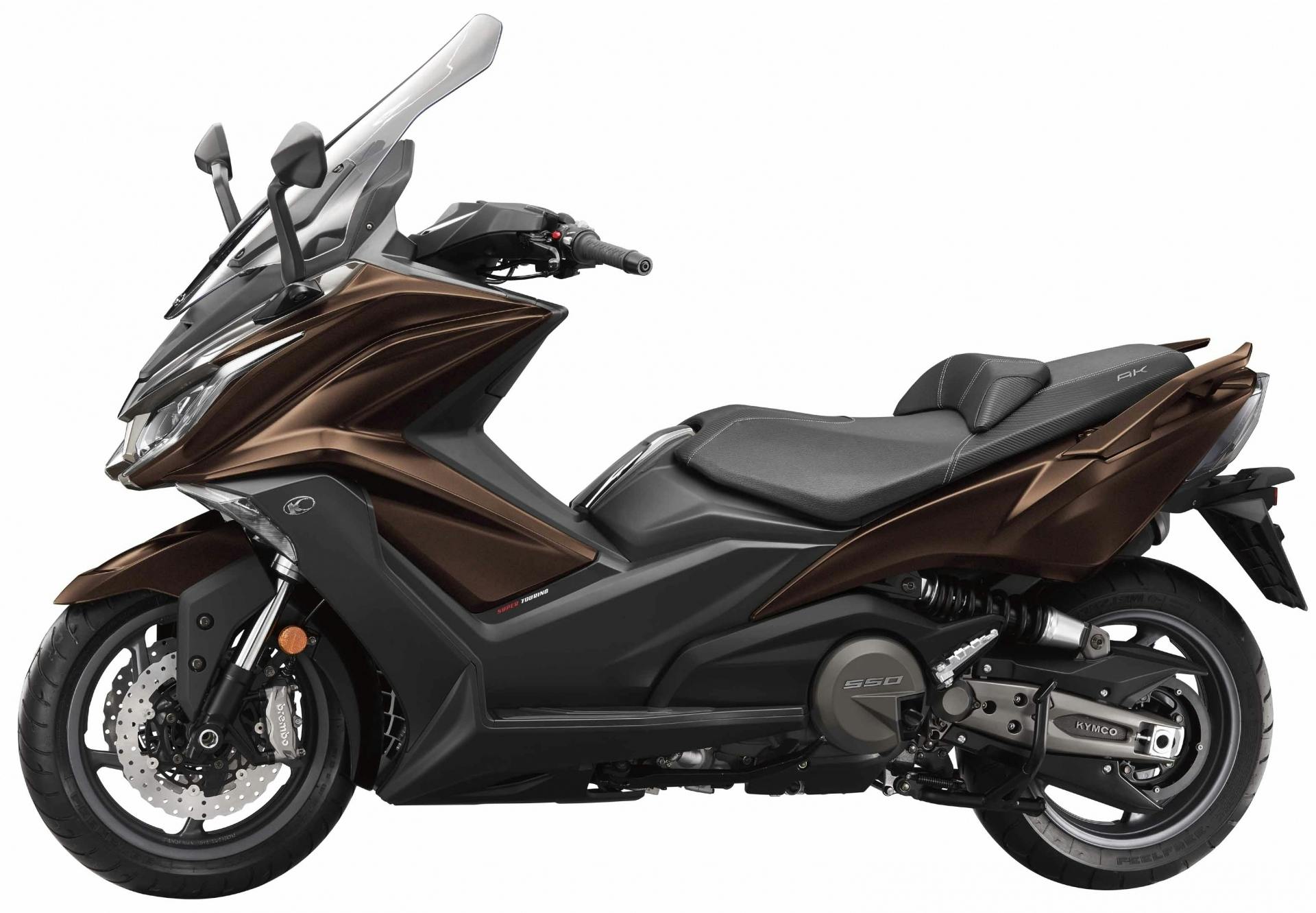 Kymco AK 550 in matt brown crystal colour