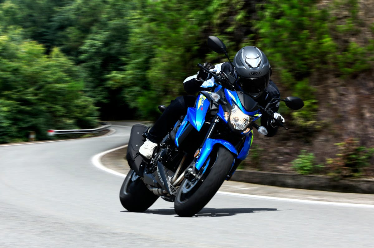 Suzuki GSX-S750 in action on the road
