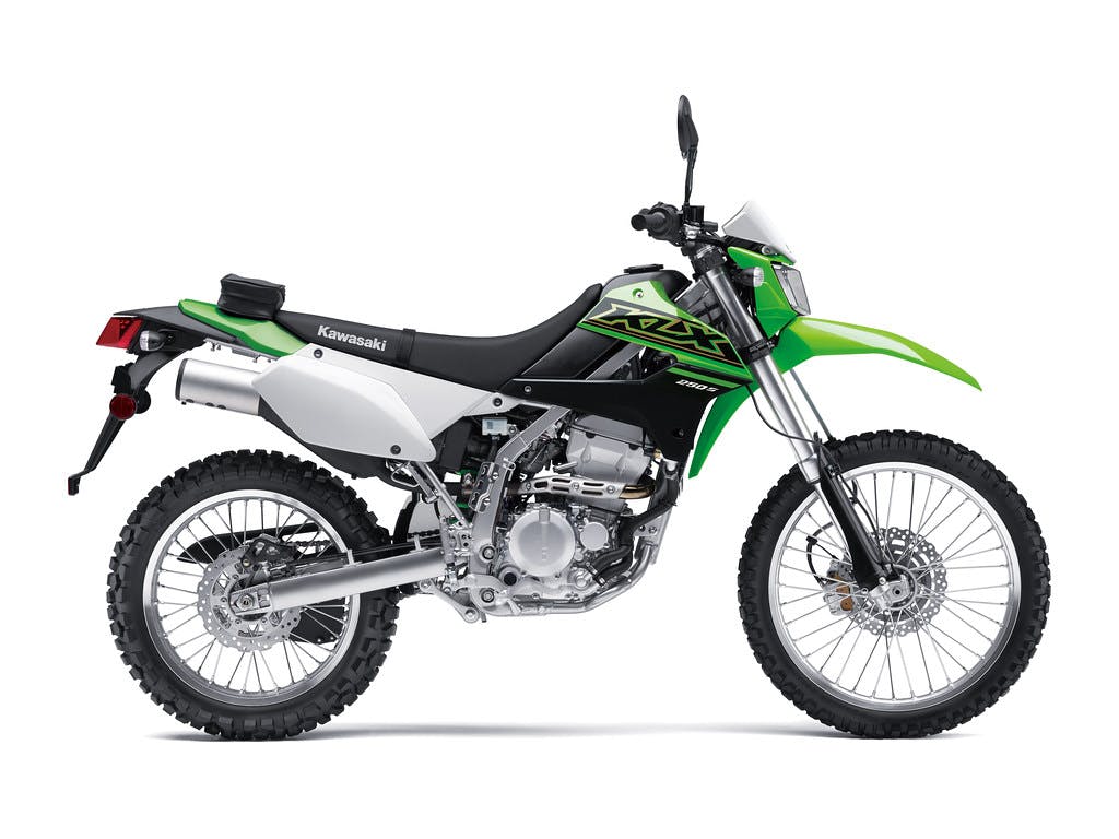 Kawasaki KLX250S in Lime Green colour