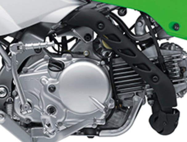 KAWASAKI KLX110R engine close up