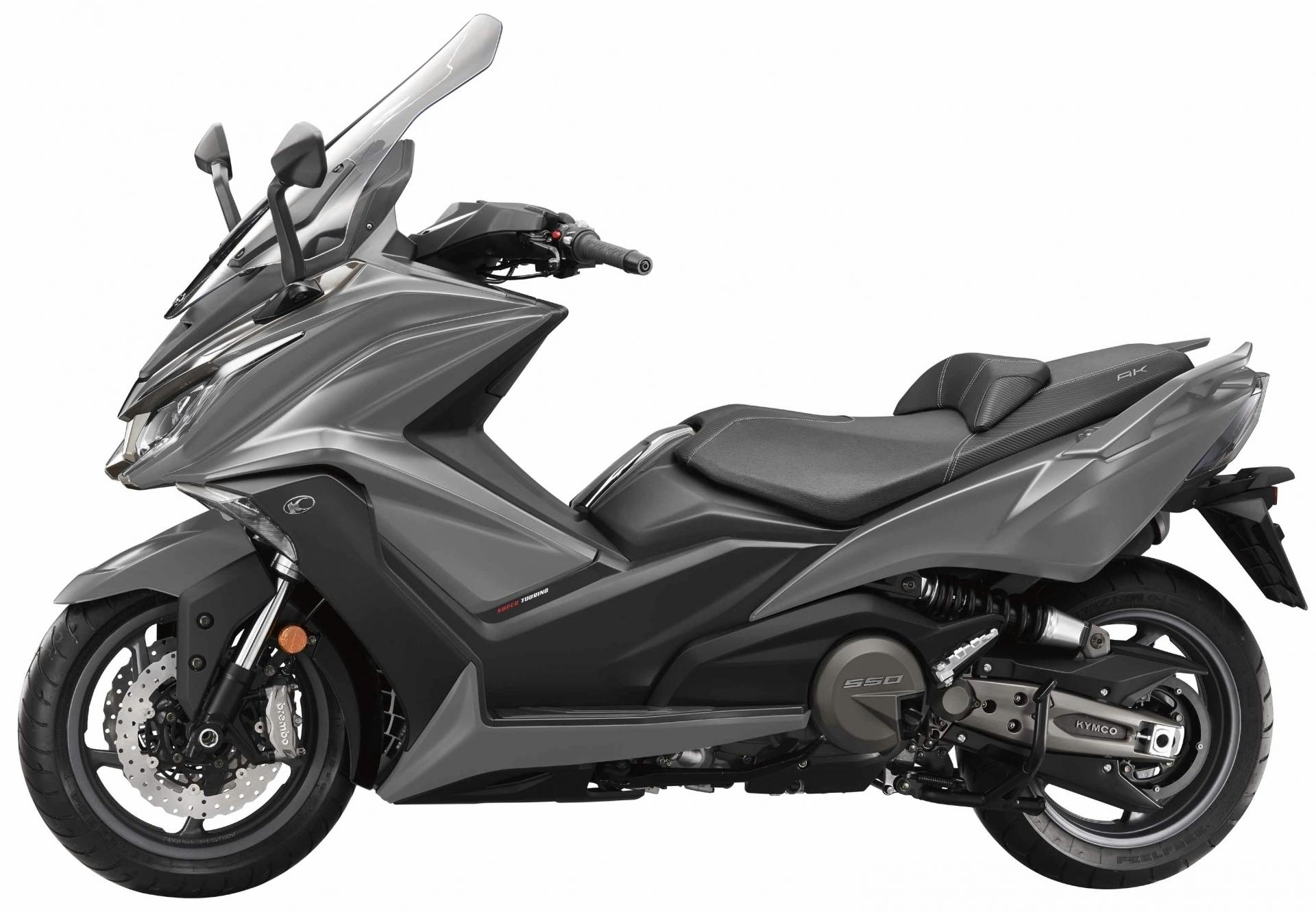 Kymco AK 550 in matt silver crystal colour