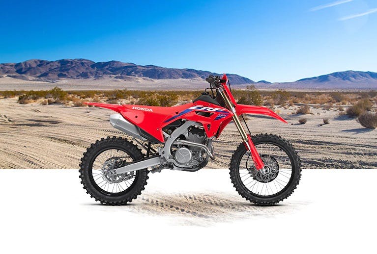 Honda CRF250RX in extreme red colour.