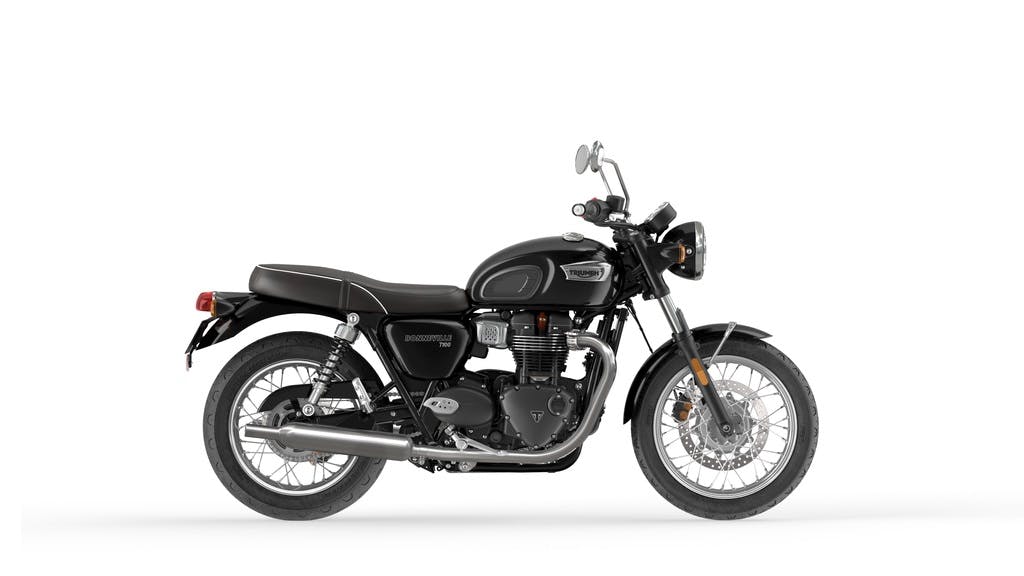 Triumph Bonneville T100 in jet black colour