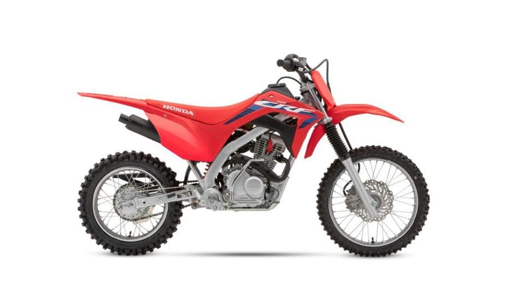Honda CRF125F in extreme red colour