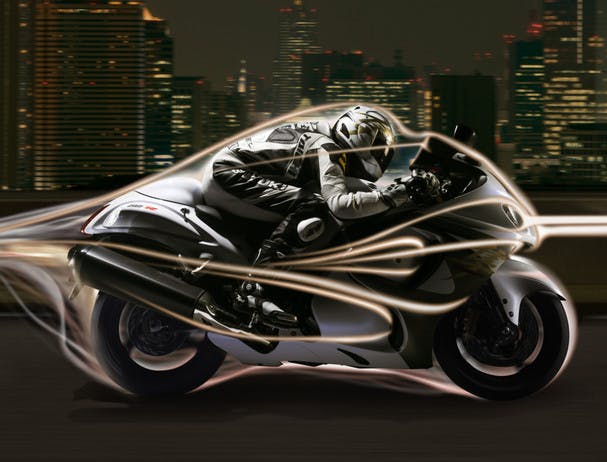 SUZUKI HAYABUSA in metallic grey colour