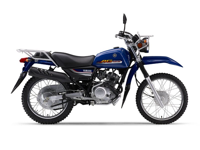 Yamaha AG125 motorcycle in Yamaha Blue colour