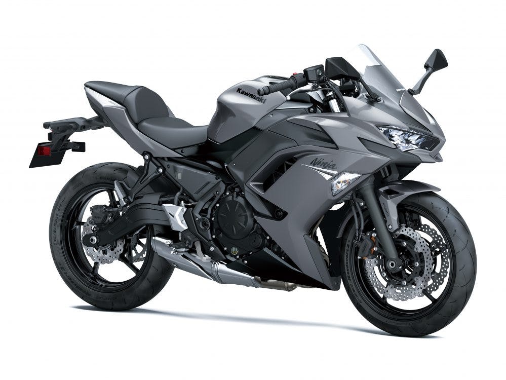 Kawasaki 2021 NINJA 650L in Metallic Graphite Gray with Metallic Spark Black colour