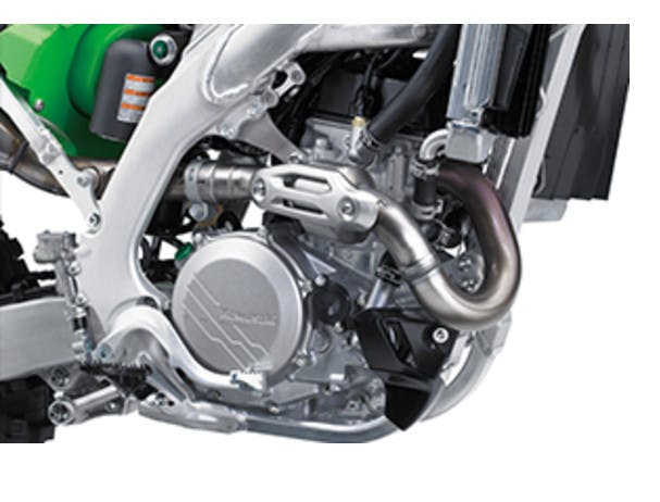 KAWASAKI KX450's exhaust system