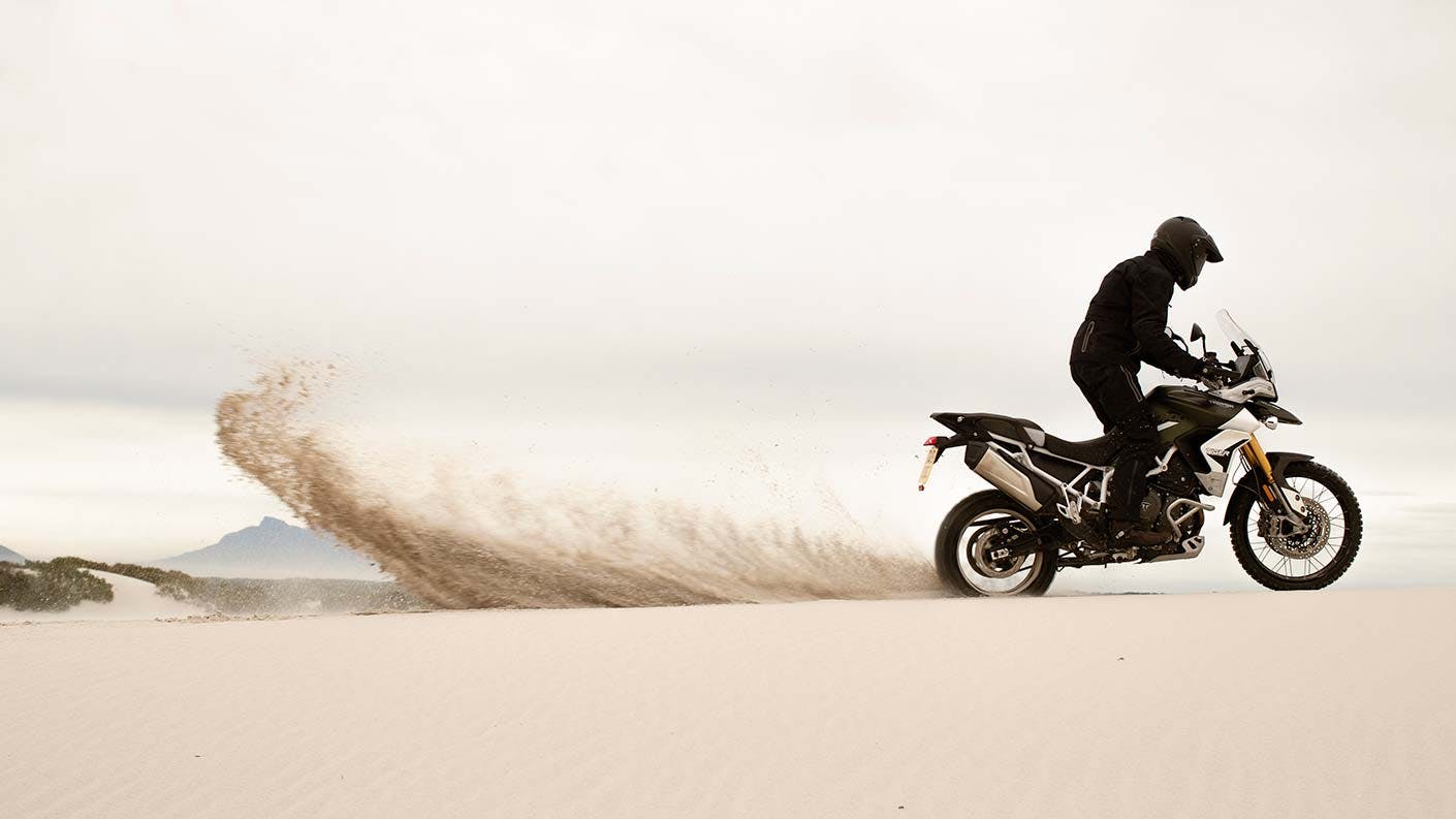 Triumph Tiger 900 in action.