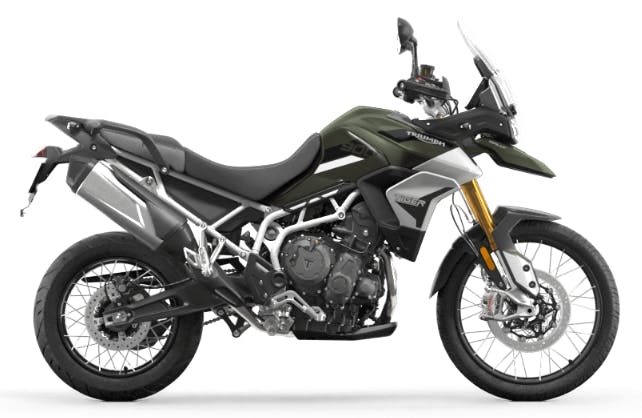 Tiger 900 Rally in Matt Khaki Green colour