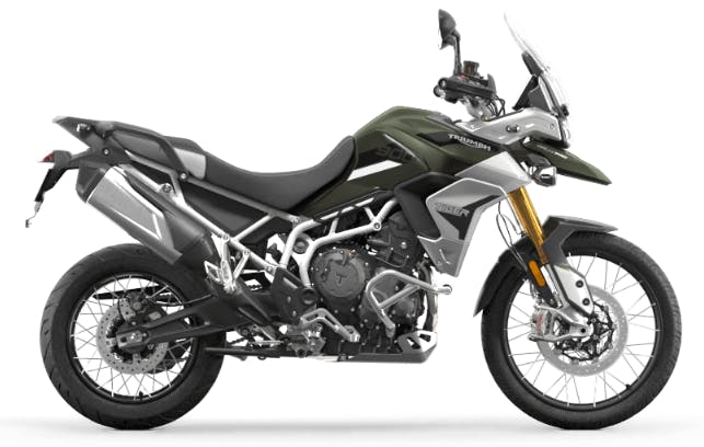 Tiger 900 Rally Pro in Matt Khaki Green colour