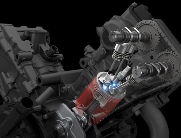 SUZUKI V-STROM 650 ABS dual spark technology