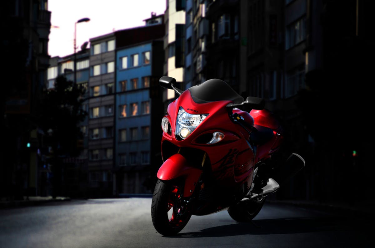Suzuki Hayabusa parked