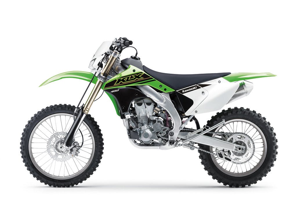 Kawasaki KLX450R in Lime Green colour