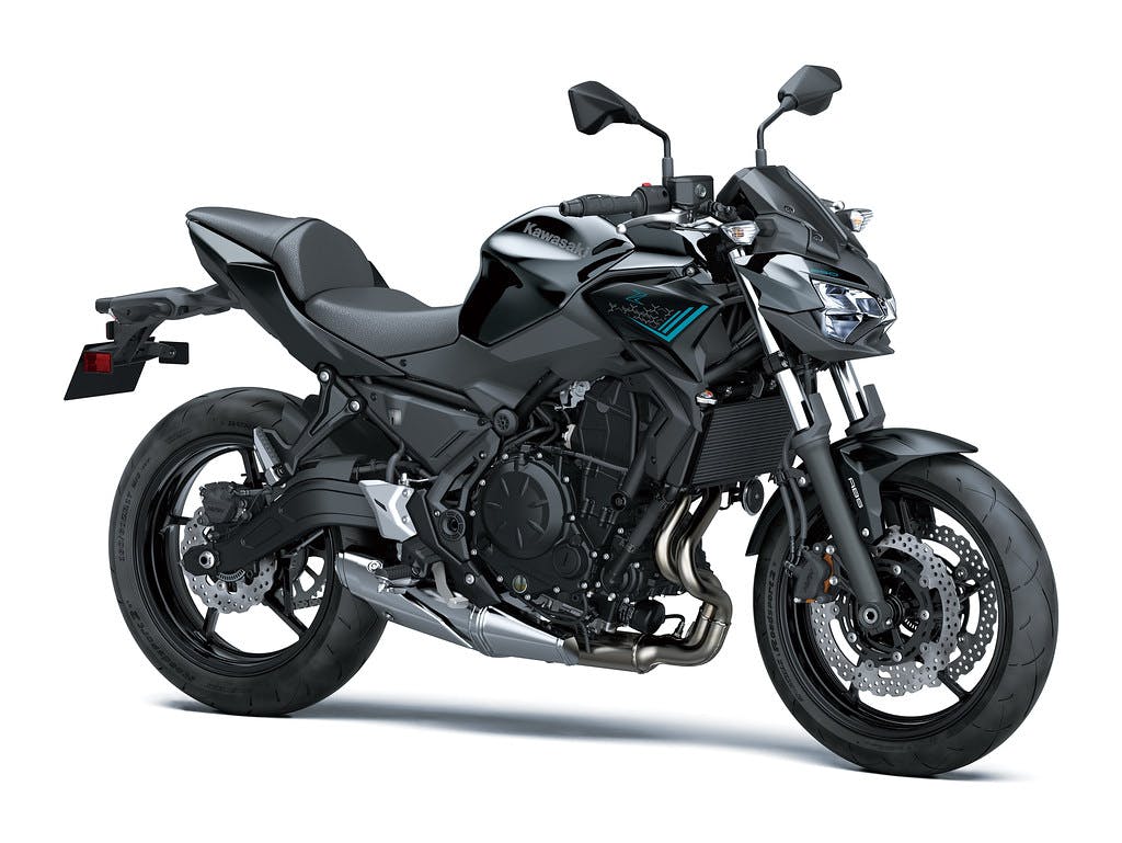 Kawasaki Z650L in Metallic Spark Black with Metallic Flat Spark Black colour