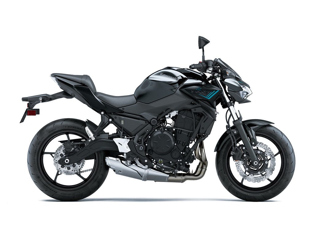Kawasaki Z650L in Metallic Spark Black with Metallic Flat Spark Black colour