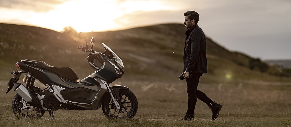 Honda ADV150 in Matte Black Metallic colour