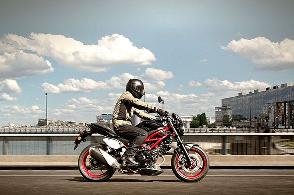 Suzuki SV650 on the road